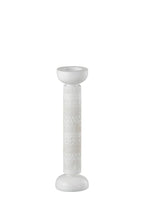 WHITE CANDLE HOLDER / S