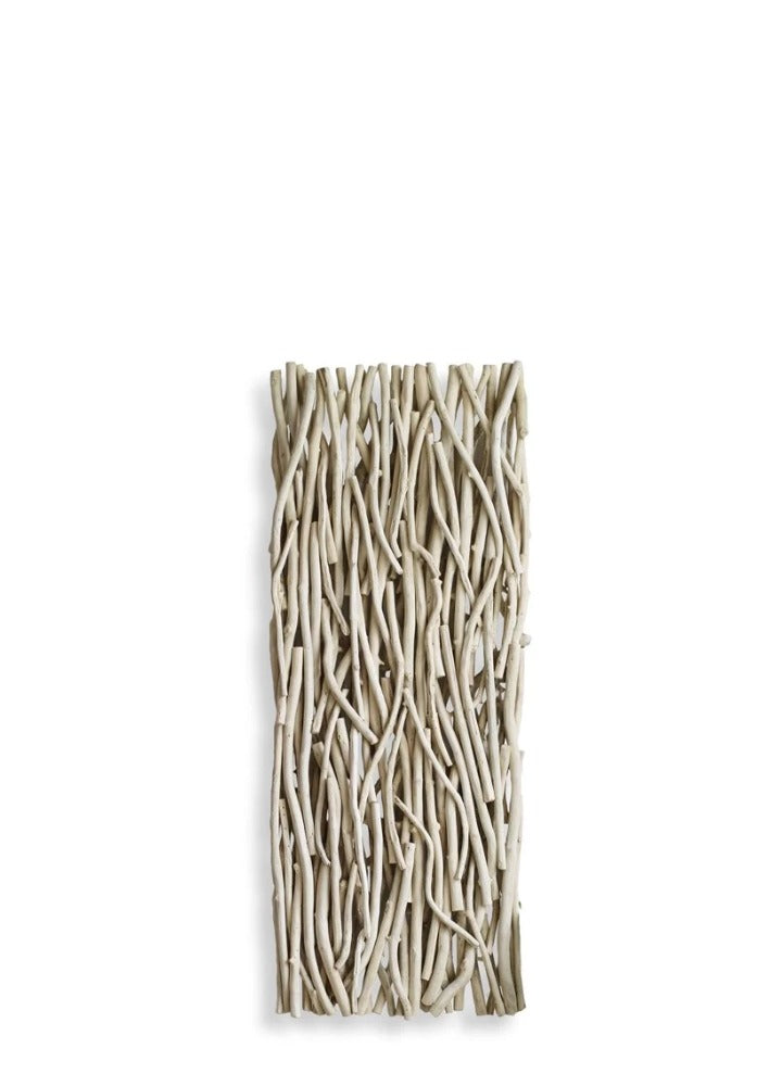 GATHERED TEAK AHŞAP DUVAR PANELİ / NATUREL