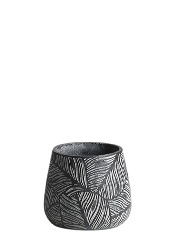 MİMOSA POT ANTRASİT SAKSI / 37*37*31 CM