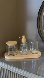 TRIO AHŞAP BANYO SET
