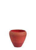 MACETA CUBO ROJO