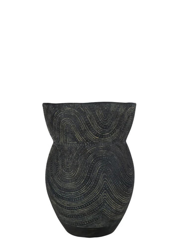 REYNO SİYAH UZUN ETNİK SAKSI / 47 CM