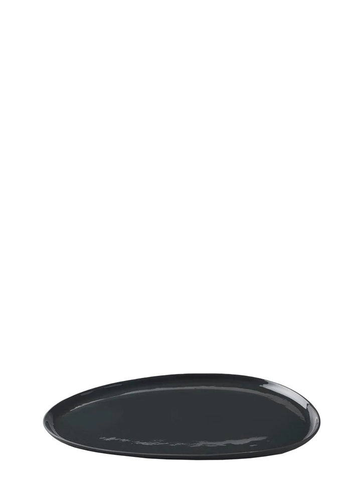 PLATO LLANO AMORFO / NEGRO