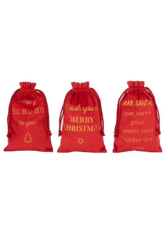 Merry Christmas Kırmızı Torba / S