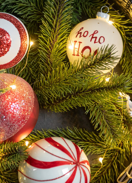 Ho Ho Ho Yılbaşı Süsü S / Beyaz