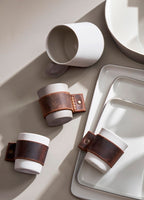 TOUCH OF LEATHER KAHVE FİNCANI / TAŞ&FİLDİŞİ