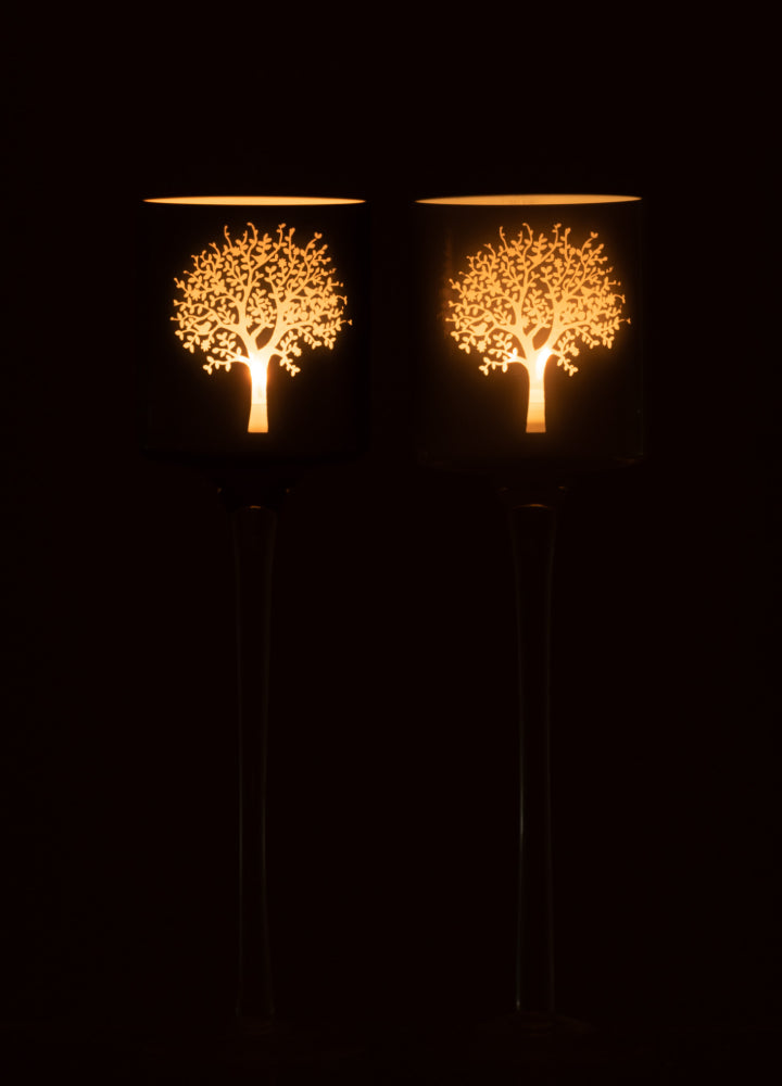 T-LIGHT DE CRISTAL / BLANCO