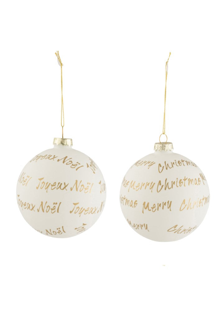 Merry Christmas Yılbaşı Süsü / Gold